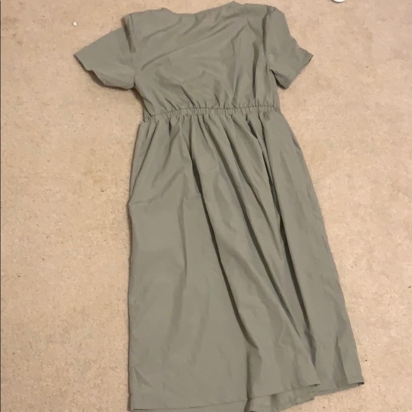 Midi olive green dress - Picture 3 of 3